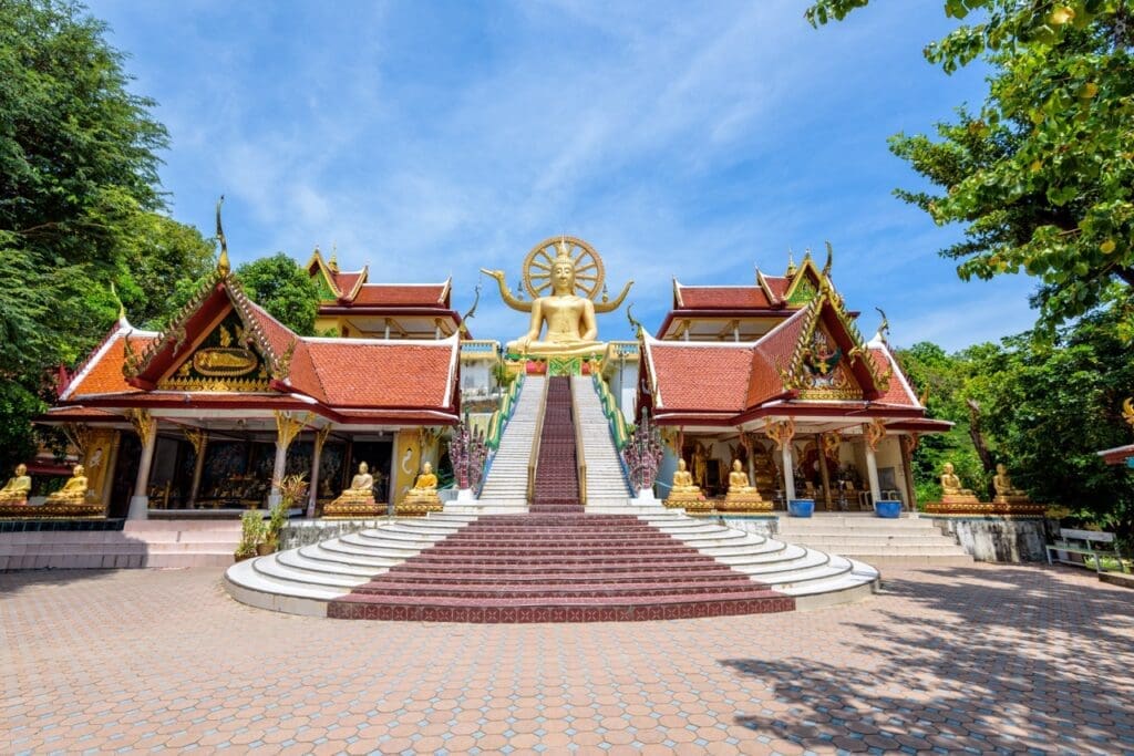 Big Buddha Temple is a famous tourist destination of Koh Samui 
