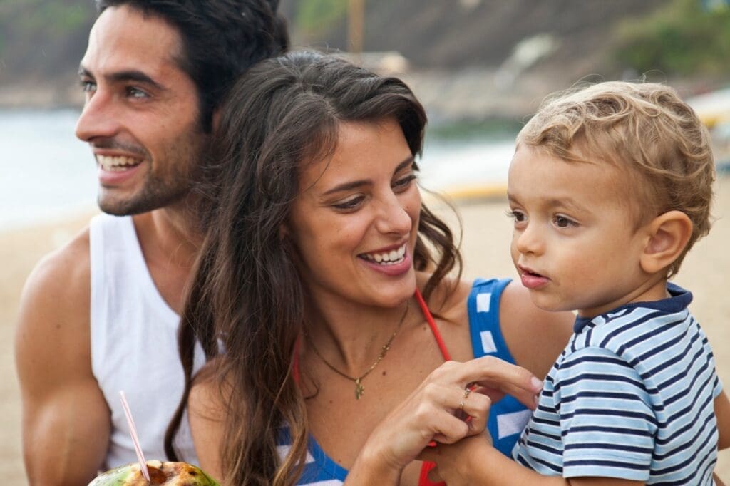 Sairee Beach stands out as a family favorite due to its gentle waves and expansive sandy stretches