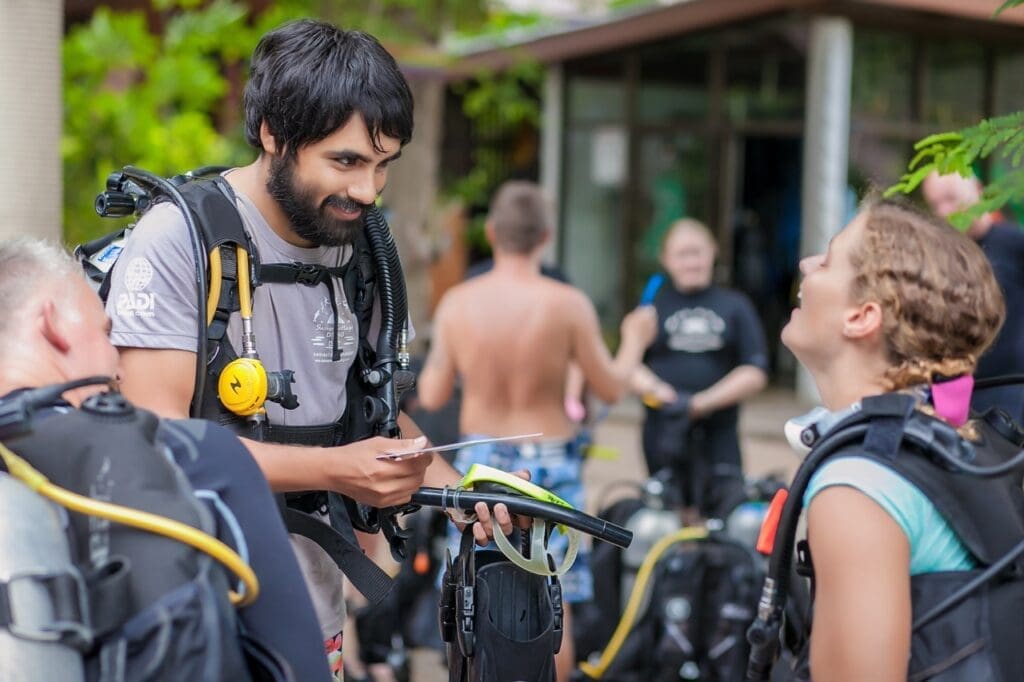 Dive Master Courses - On land training at Sairee Cottage Diving Koh Tao, Thailand