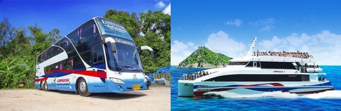 Lompraya Bus and Ferry Combination