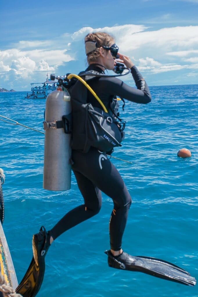 Advanced Open Water Course - On the dive site Koh Tao, Thailand