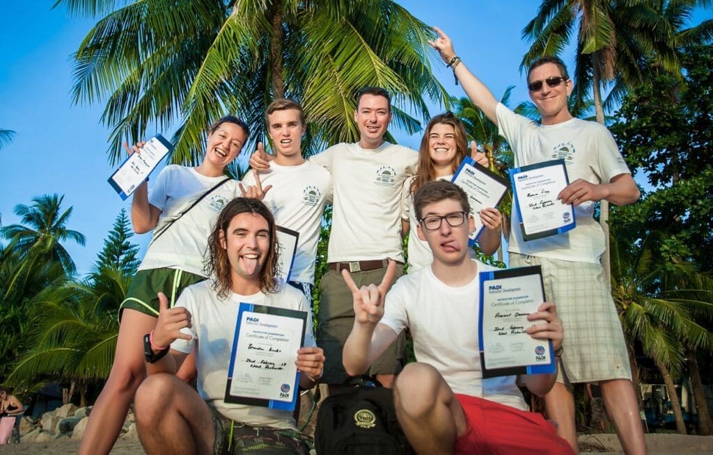 PADI Scuba Diving Instructor Certified - Sairee Cottage Diving Instructor Development Course (IDC) 