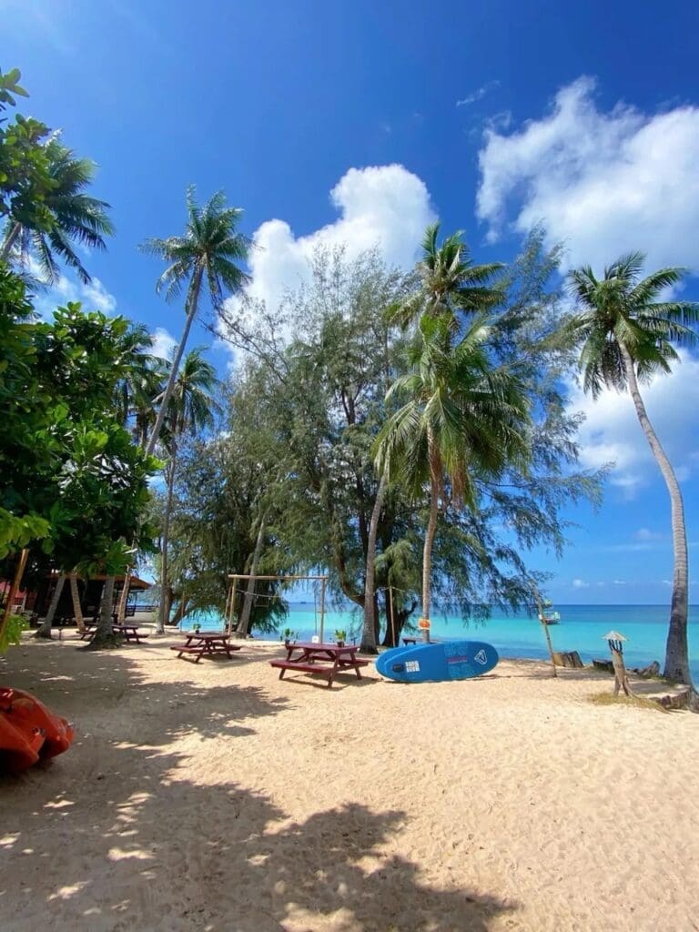 Private beach at Sairee Cottage Resort Koh Tao, Thailand