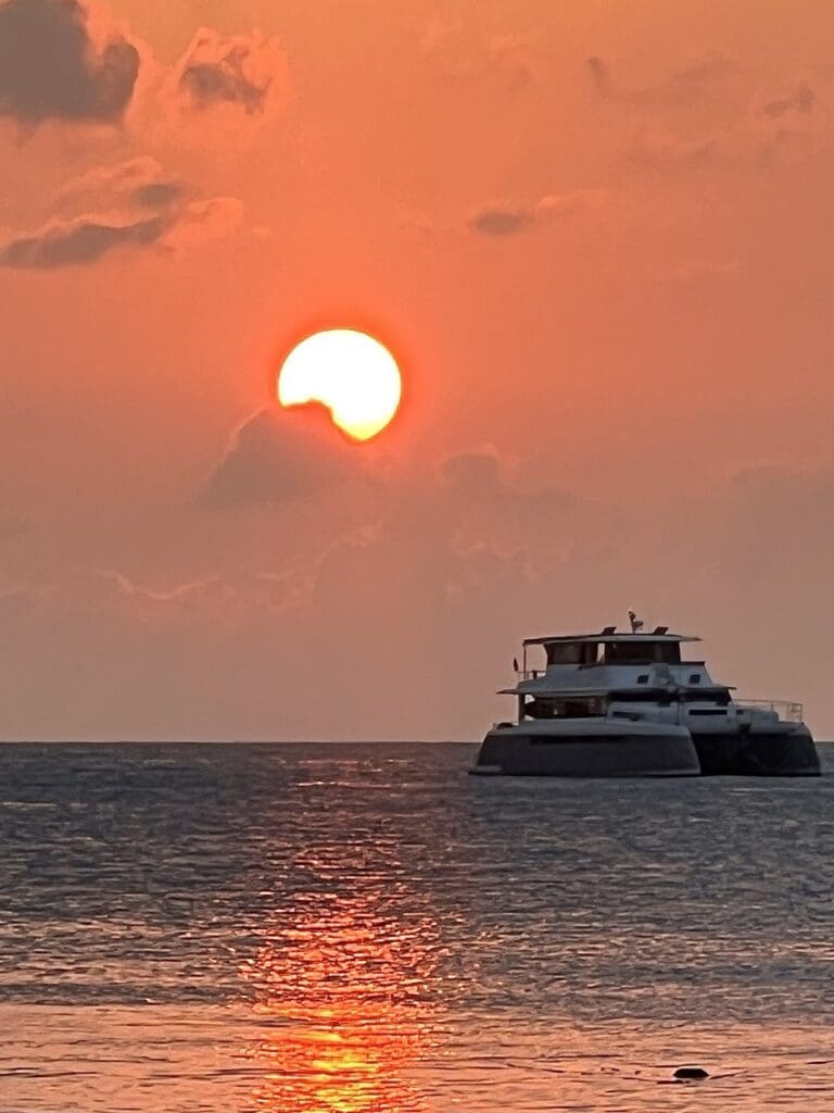 Sairee Beach transforms into a vibrant nightlife spot