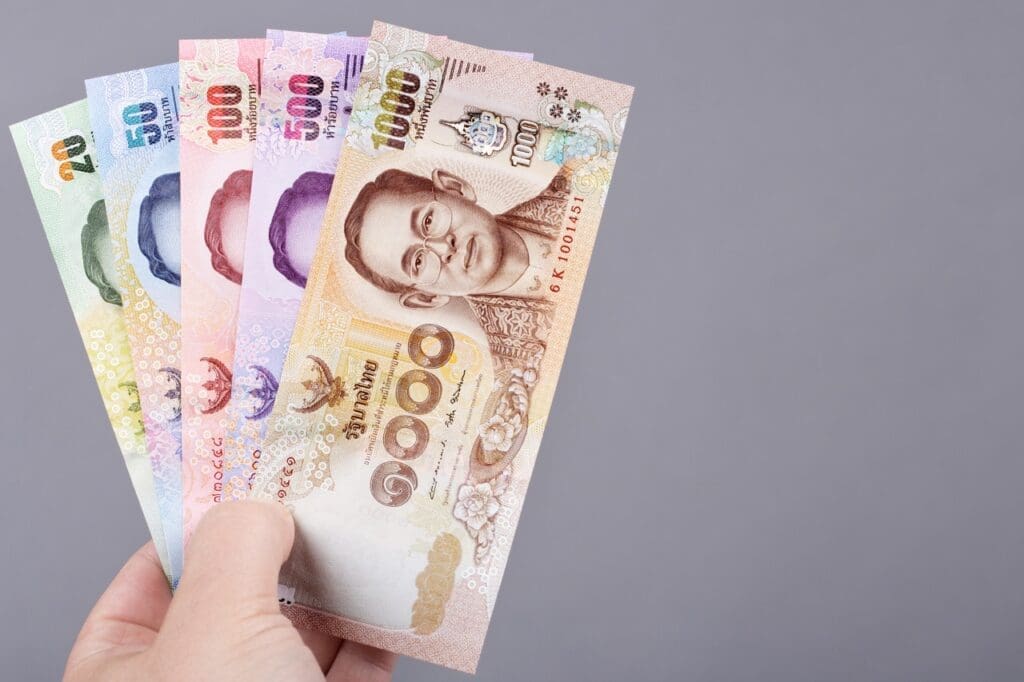 Thai money - baht (THB)