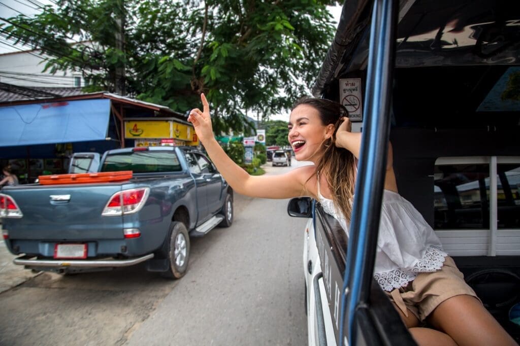 For those who prefer not to drive, taxis are a convenient way to get around Koh Tao